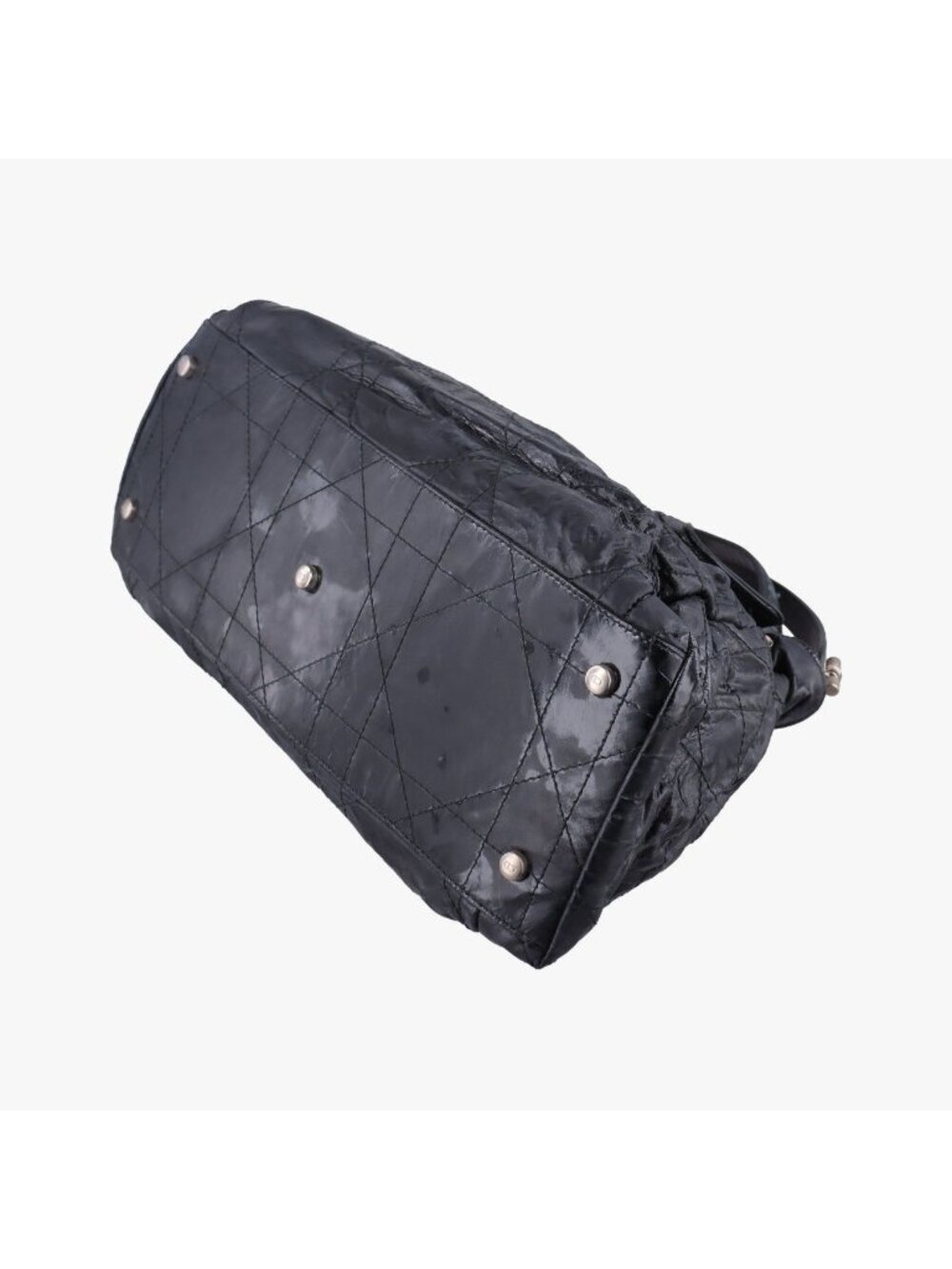 Dior le Tranto Cannage Black Patent Shoulder - Picture 6 of 15